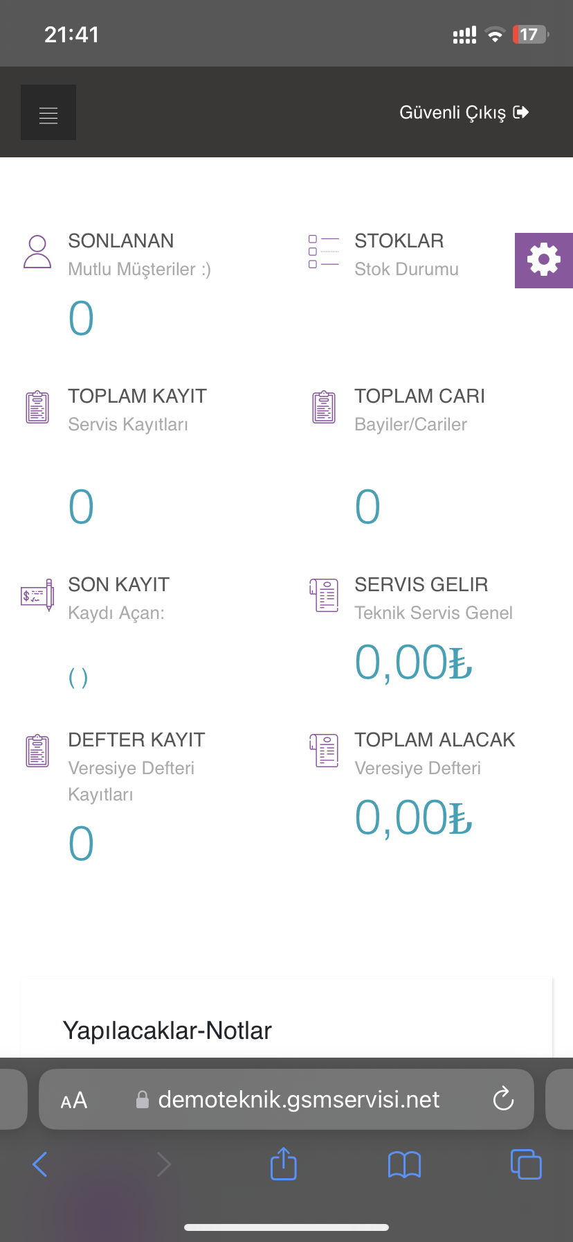 Teknik Servis Takip